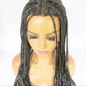 22-Inch Braided Lace Front Wig
